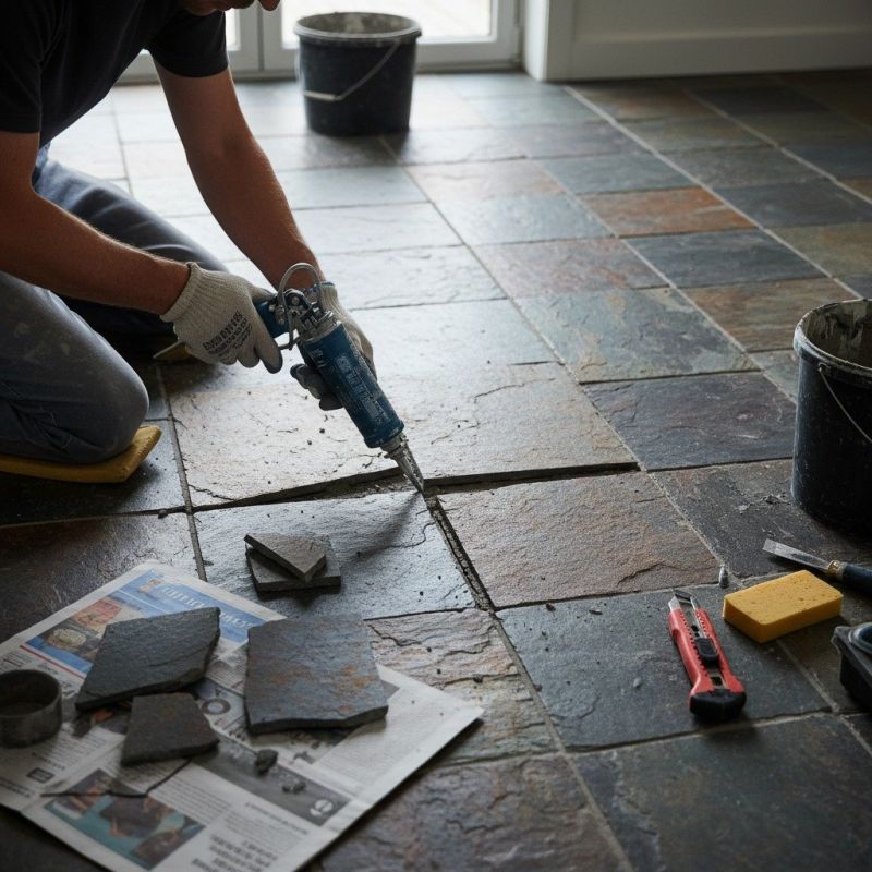 Slate Floor Repair